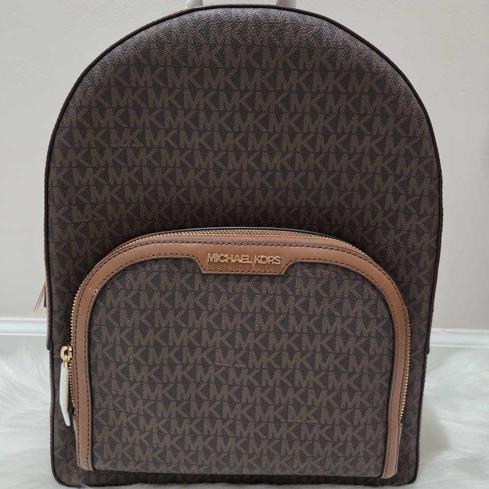 Michael Kors Signature Brown Backpack NWT $558